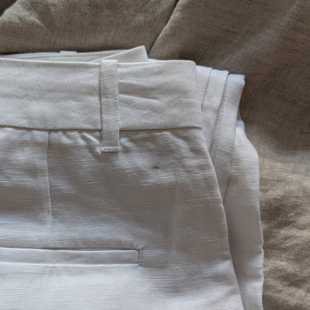 Aritzia White Carrot Linen Pant - Picture 7 of 7